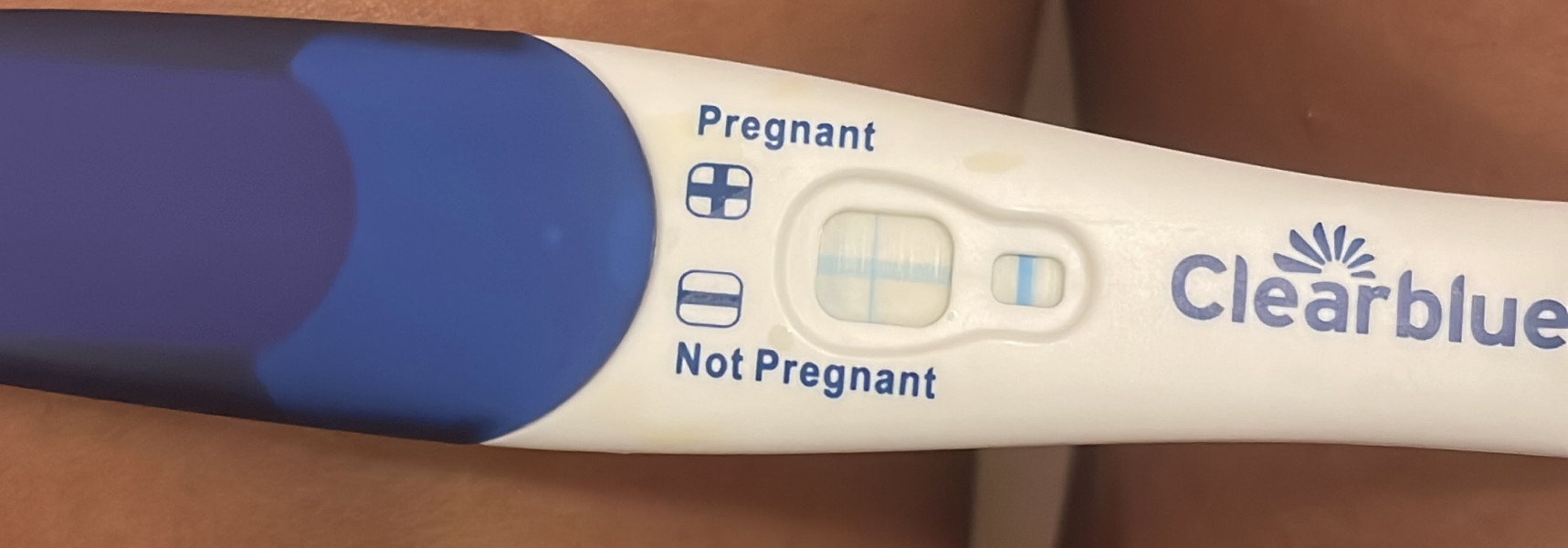 40 days cycle and no period, strange clear blue test