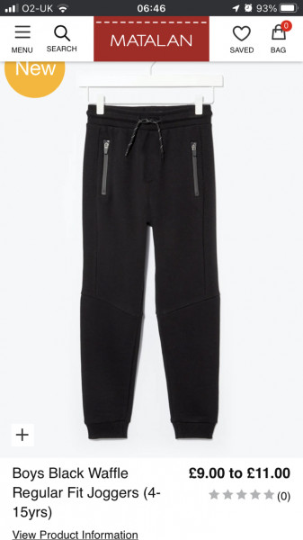 Boys Jogging Bottoms with Zipped pockets 
