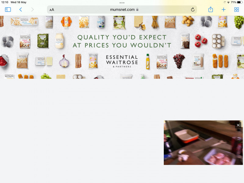 Ad covering whole page