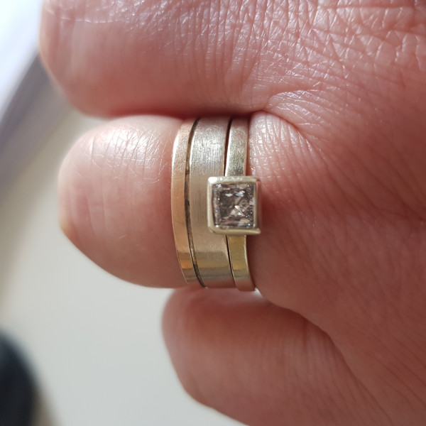 .. to ask to see your engagement & wedding rings? :D