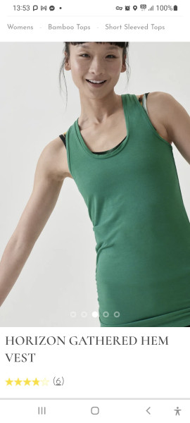 I just want an exercise top that fits.