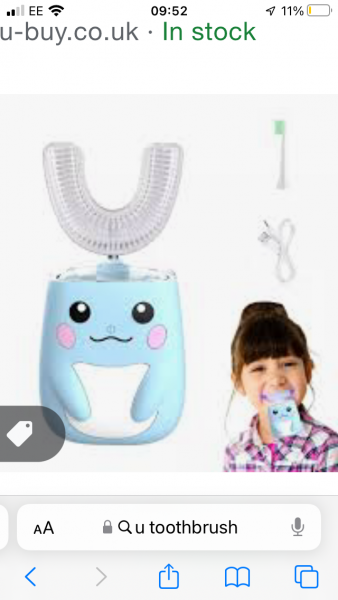 U shaped toothbrushes 