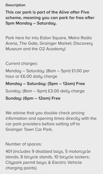 To think prices in car parks in city centres are too expensive now 