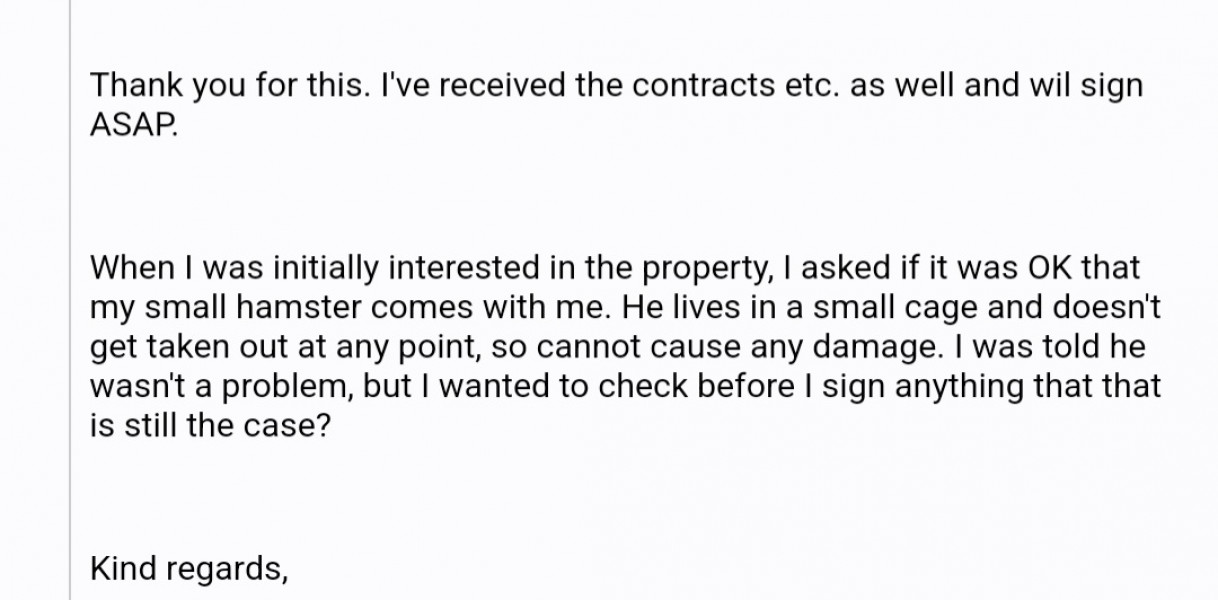 To think the estate agent should pay.