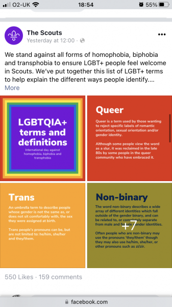 Scouts - Facebook post