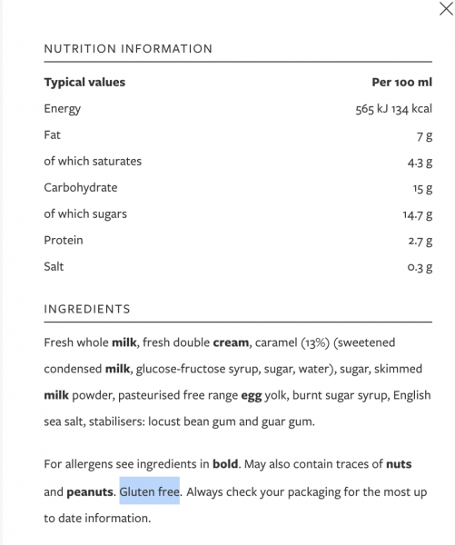 To be annoyed that Jude's ice cream have gone mostly vegan and are no longer gluten free?
