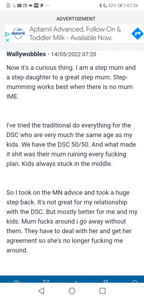 To fantasise about not being with my husband and his children 