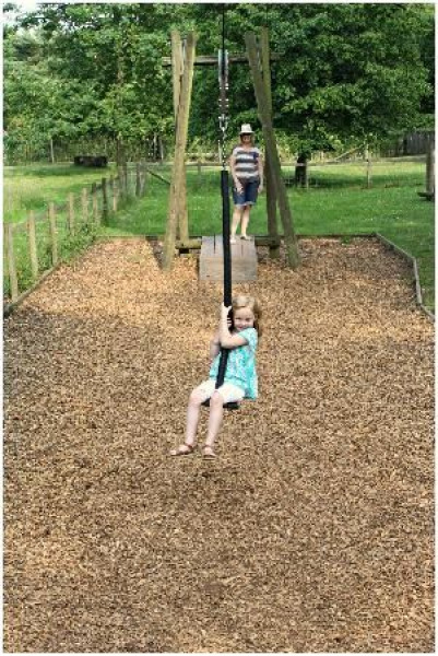 My 3.5 year old ran into a zip wire at the park 