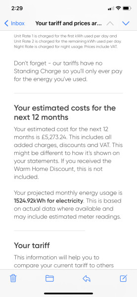 Energy Increase Prediction