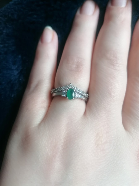 .. to ask to see your engagement & wedding rings? :D