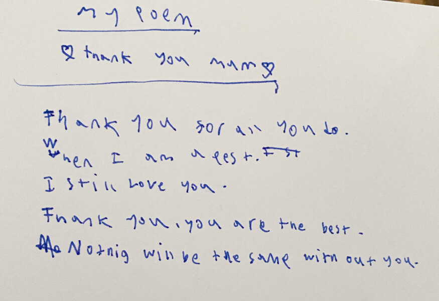 How old would you assume the child who wrote this was?