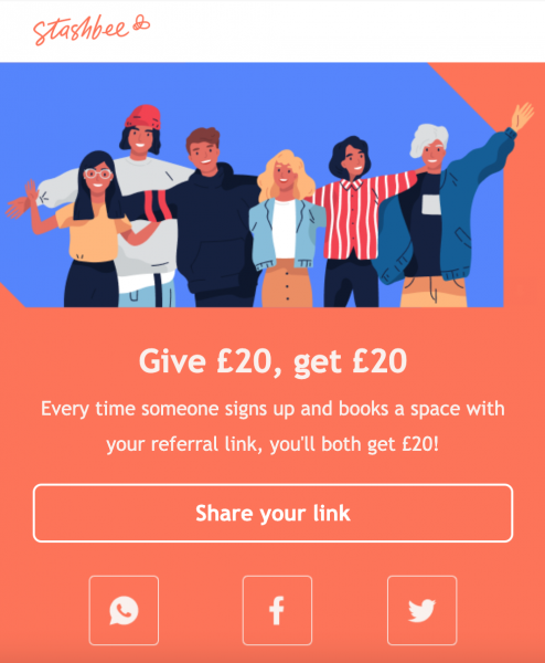 Get £20 Credit if you need a storage or parking space from Stashbee