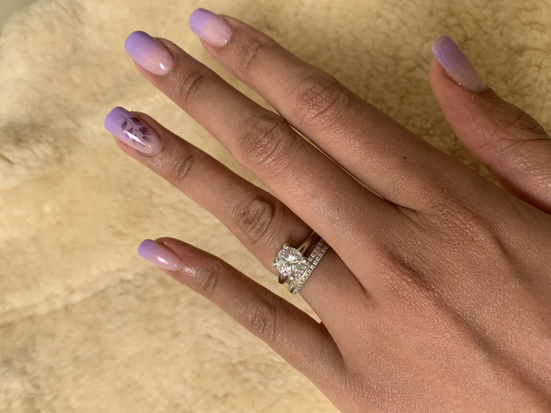 .. to ask to see your engagement & wedding rings? :D