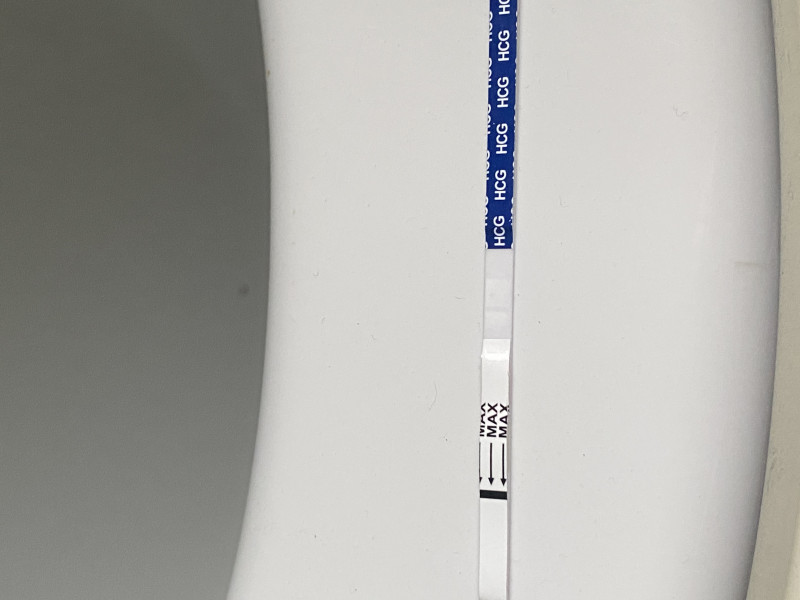 Pregnancy test at 7 months PP 