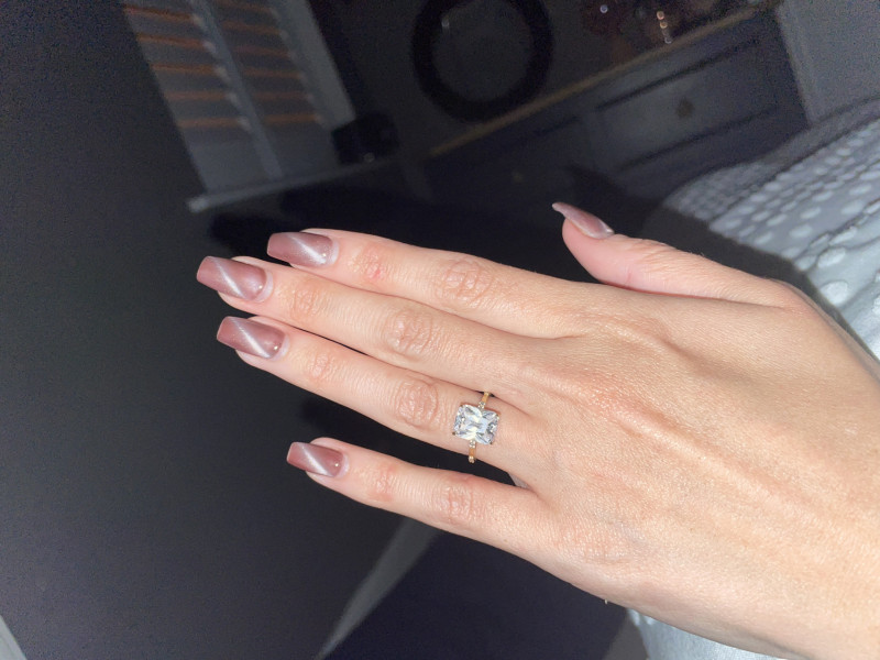 .. to ask to see your engagement & wedding rings? :D
