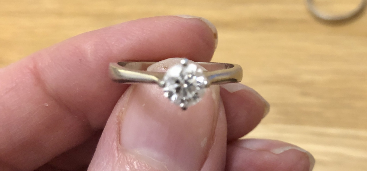 .. to ask to see your engagement & wedding rings? :D
