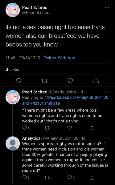 A transwoman feeding their new born baby with their own milk..