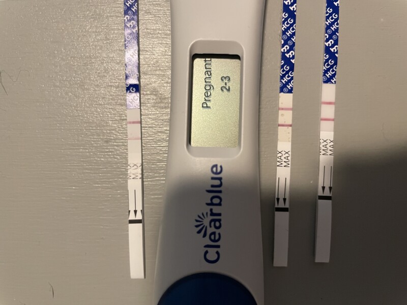 BFP after miscarriage in April