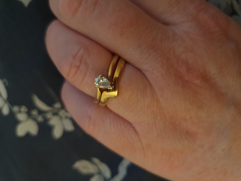 .. to ask to see your engagement & wedding rings? :D