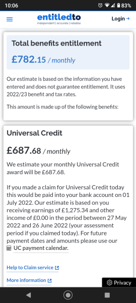 To feel bad that I’m getting £650?
