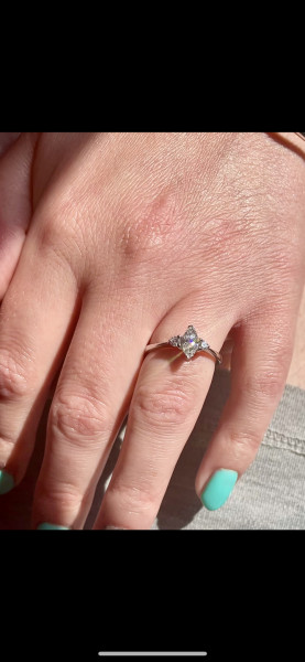 .. to ask to see your engagement & wedding rings? :D