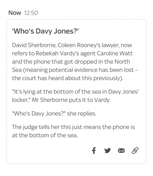 The "Wagatha Christie" Coleen Rooney/ Rebekah Vardy court case