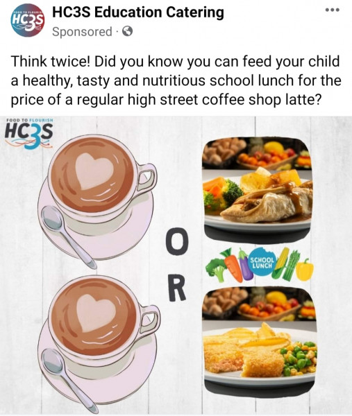 To think this isn't a good advertising campaign for school dinners?