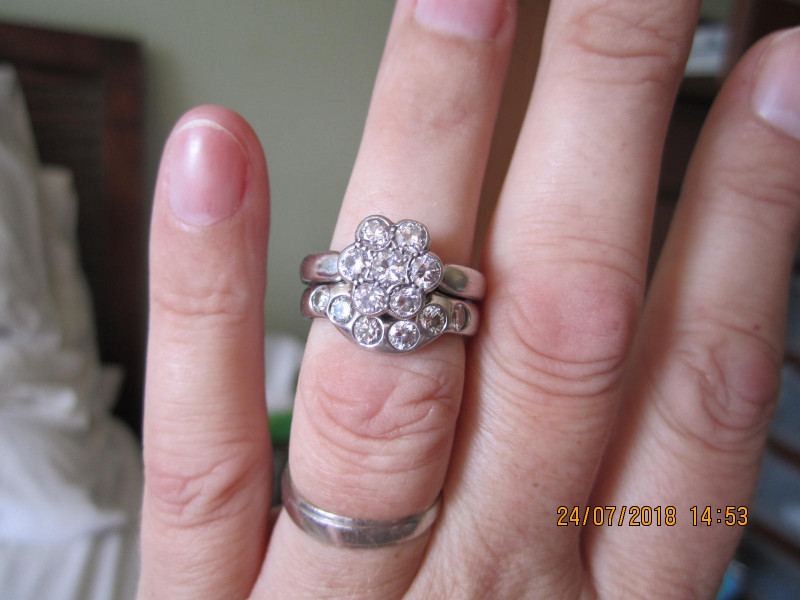 .. to ask to see your engagement & wedding rings? :D