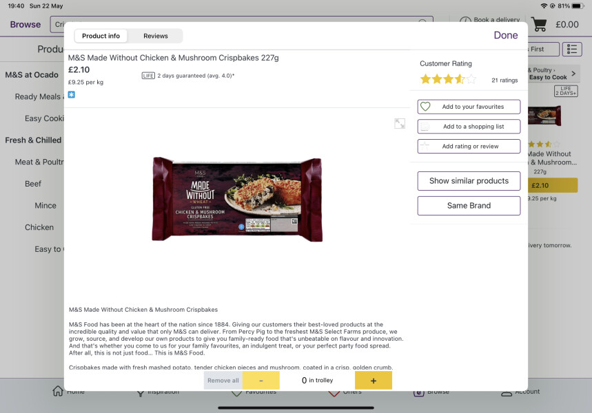 Supermarket fish cake but made of chicken? 