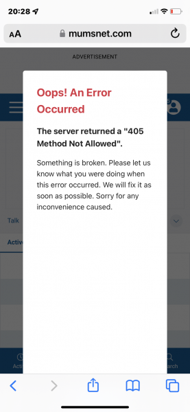 Threads I’m On Error Message 