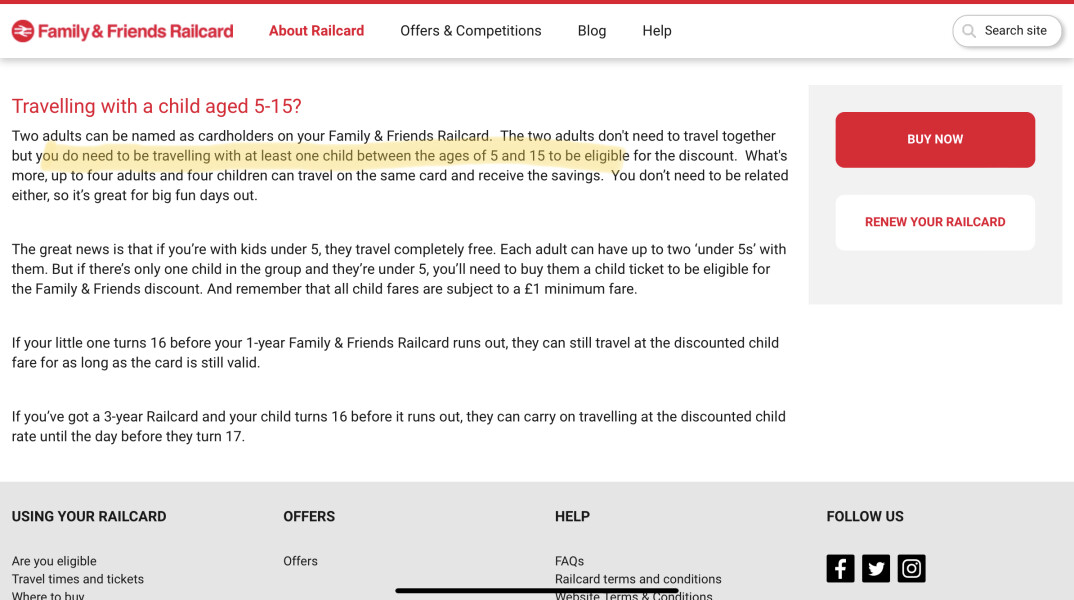 To add a child to a rail ticket to save money? F&F railcard (boring sorry!)