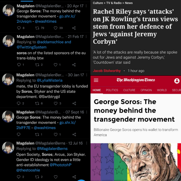 Rachel Riley stands up for JKR. Predictable abuse on Twitter