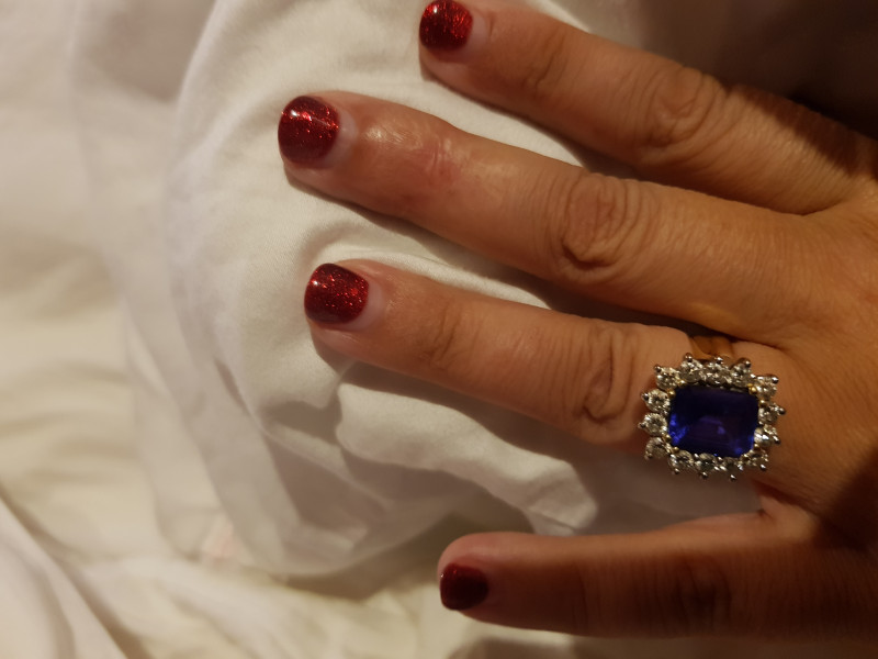 .. to ask to see your engagement & wedding rings? :D