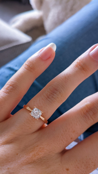 .. to ask to see your engagement & wedding rings? :D