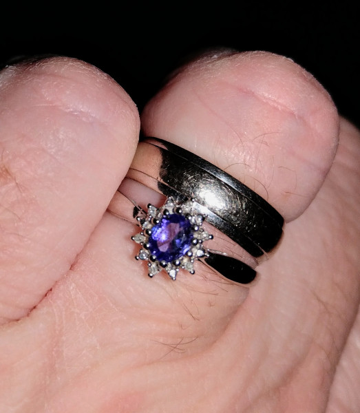 .. to ask to see your engagement & wedding rings? :D