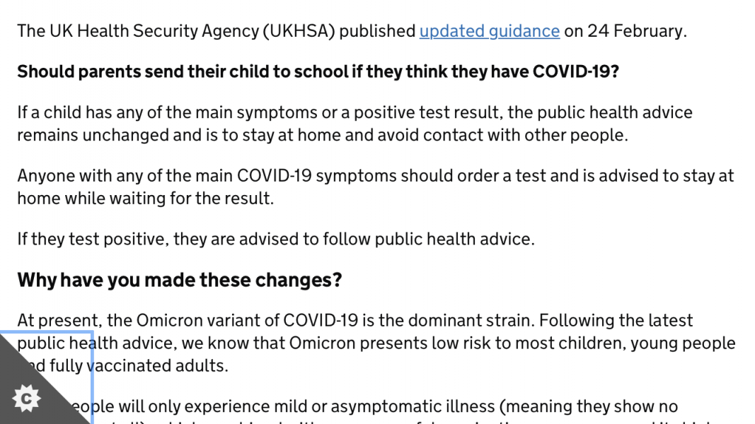 Child tests for Covid 4 days before GCSEs begin