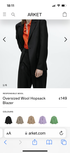 Talk me out of/into this jacket 
