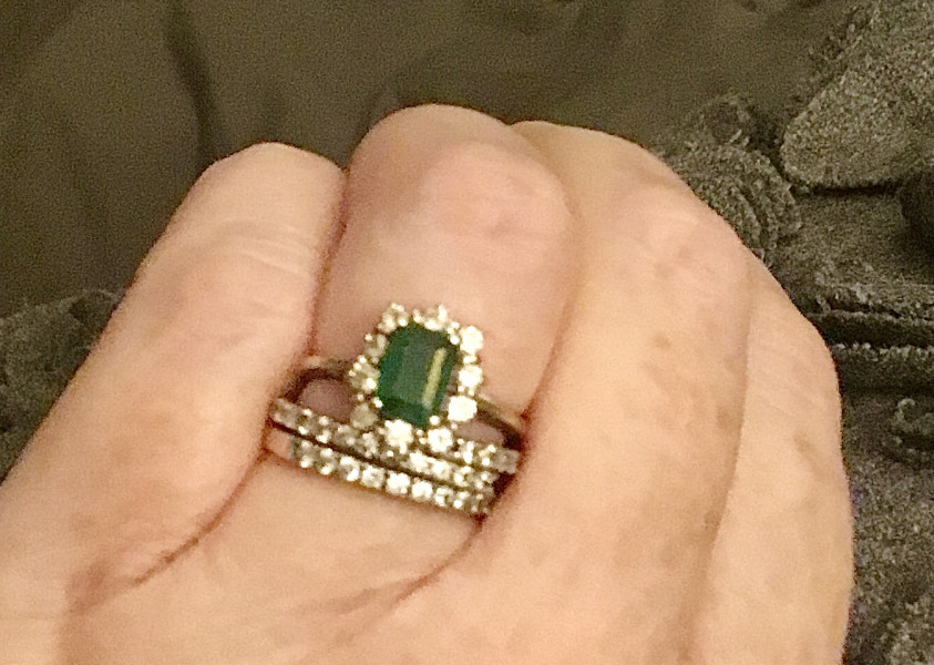 .. to ask to see your engagement & wedding rings? :D