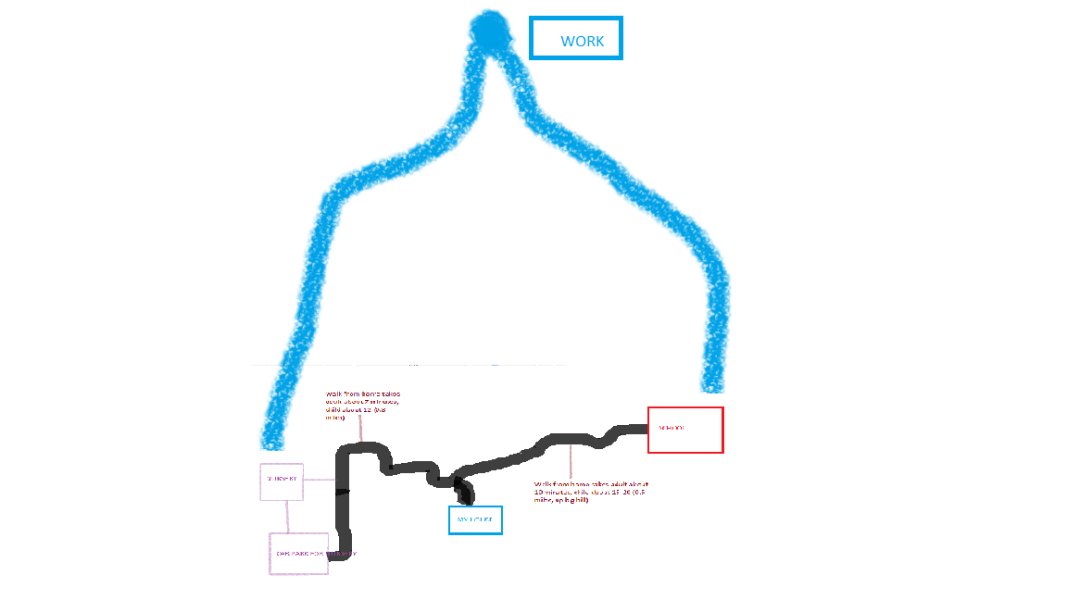 How should I do the school run? WITH DIAGRAM