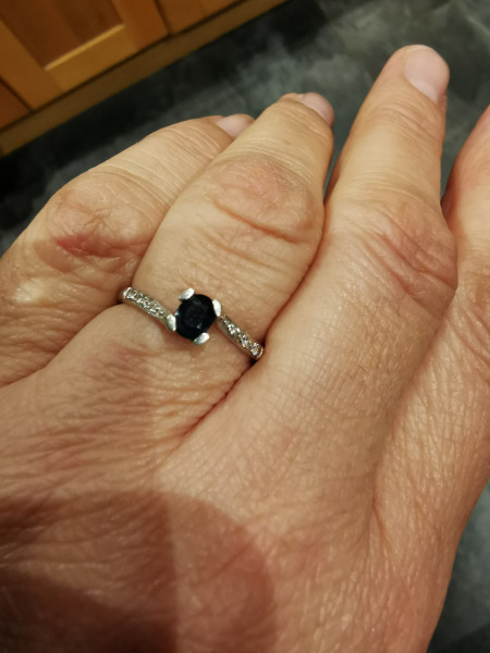.. to ask to see your engagement & wedding rings? :D