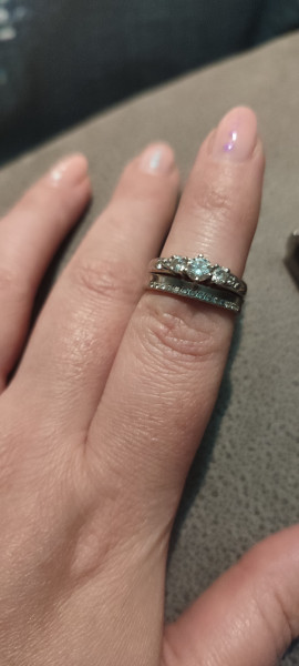 .. to ask to see your engagement & wedding rings? :D