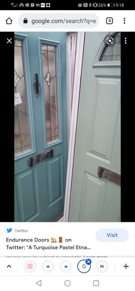 Choosing a colour for a composite front door