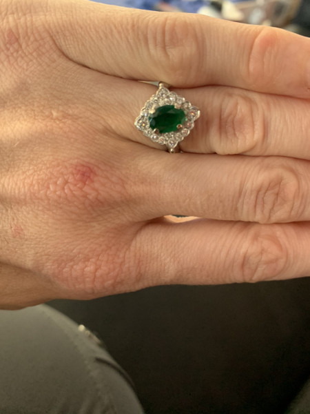.. to ask to see your engagement & wedding rings? :D