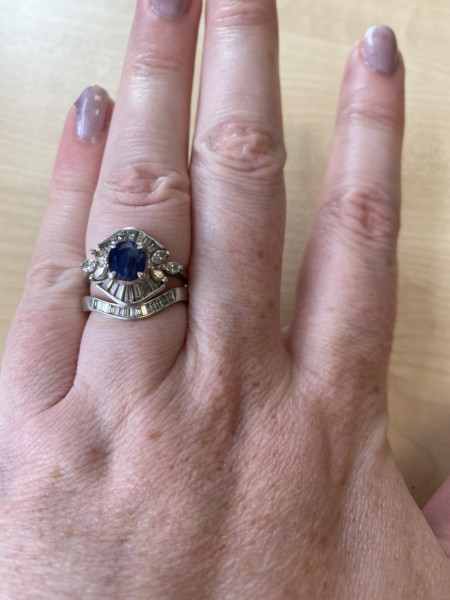 .. to ask to see your engagement & wedding rings? :D