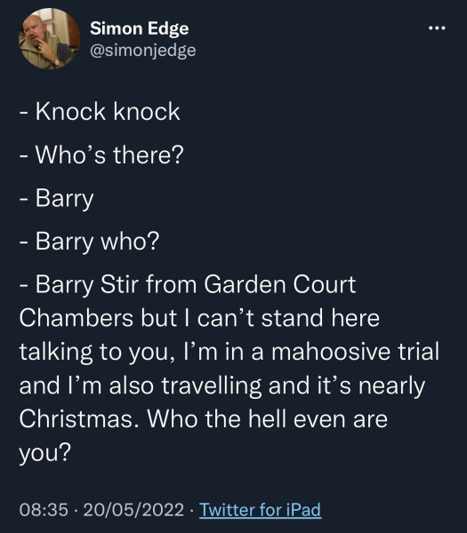 Allison Bailey v Stonewall - Employment Tribunal hearing Thread 8