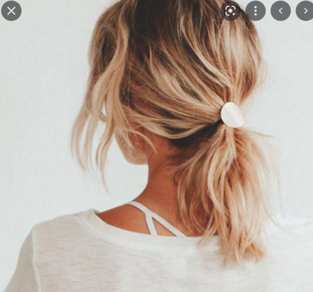 Pony tail for going out? 