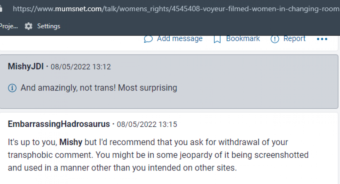 We can see some deleted comments