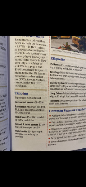 Tipping- USA