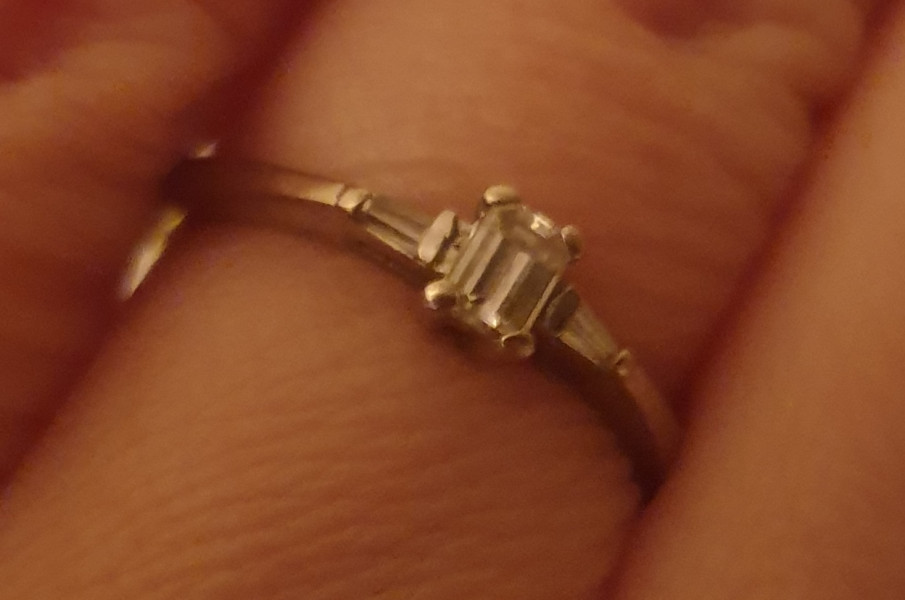 .. to ask to see your engagement & wedding rings? :D