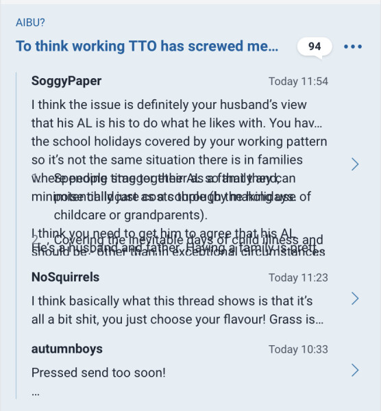 A few more for the snagging list